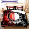 3 adet Feyenoord Rotterdam logo desenli nevresim takımı yorgan kılıfı takımı yorgan kılıfı ve yastık kılıflarını içerir, her mevsim yatak odası dekorasyonu ve hediye için mükemmel