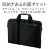ELECOM Computer Bag Business Bag Carrying Bag A4 Compatible Shock Absorption ZEROSHOCK Slim Compact ZSB-BM006NBK