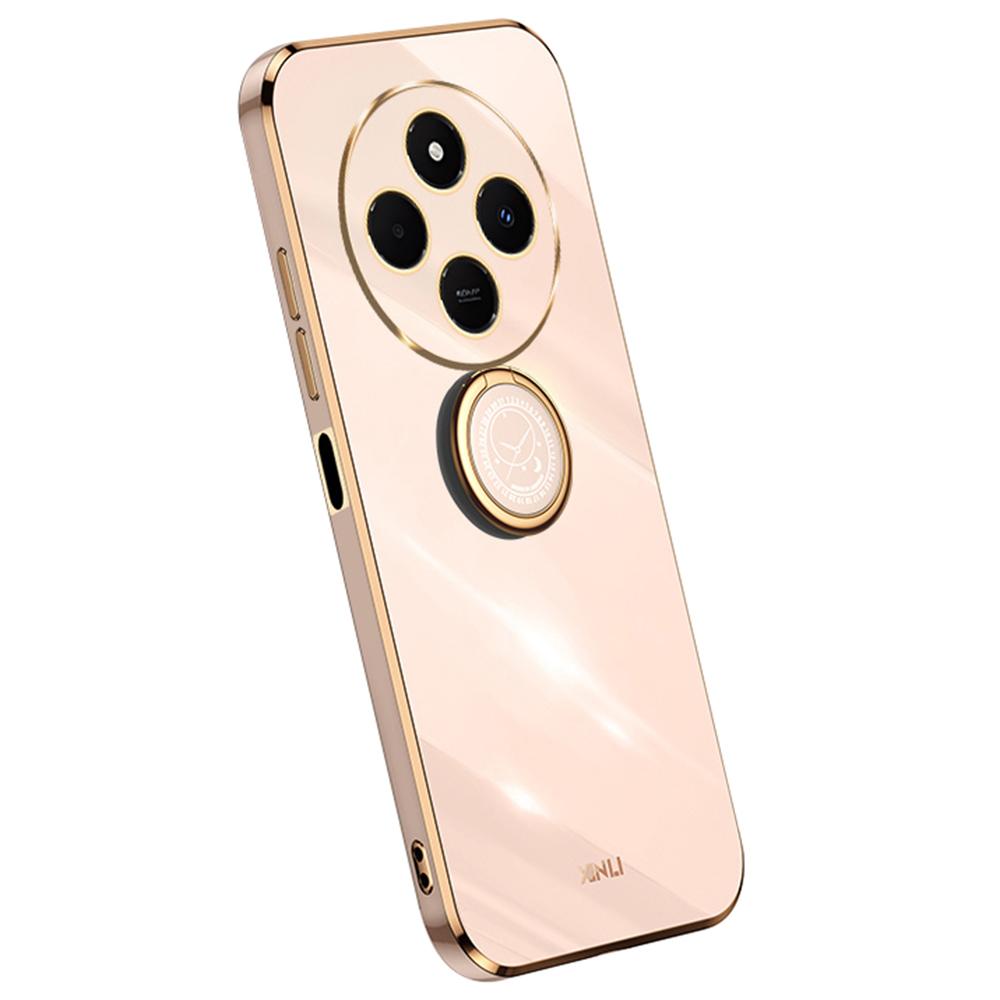 XINLI Für Xiaomi Poco C75 4G/Redmi 14R 5G/14C 4G Hülle Ring Ständer Galvanisiertes TPU Handyhülle