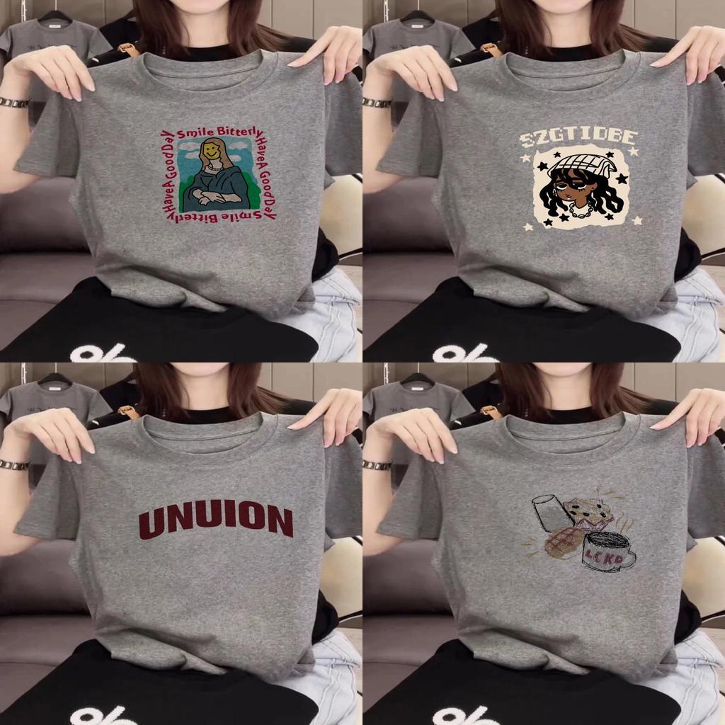 Cartoon Anime Graphic T Shirt For Women Summer Casual Loose Fit Cotton Top