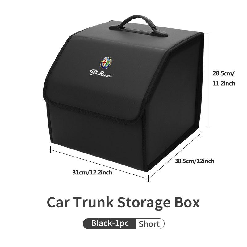 Car Organizer Trunk Storage Box Stowing Tidying Container Bag For Alfa Romeo 159 Giulietta 156 147 Giulia Mito GT Stelvio Spider