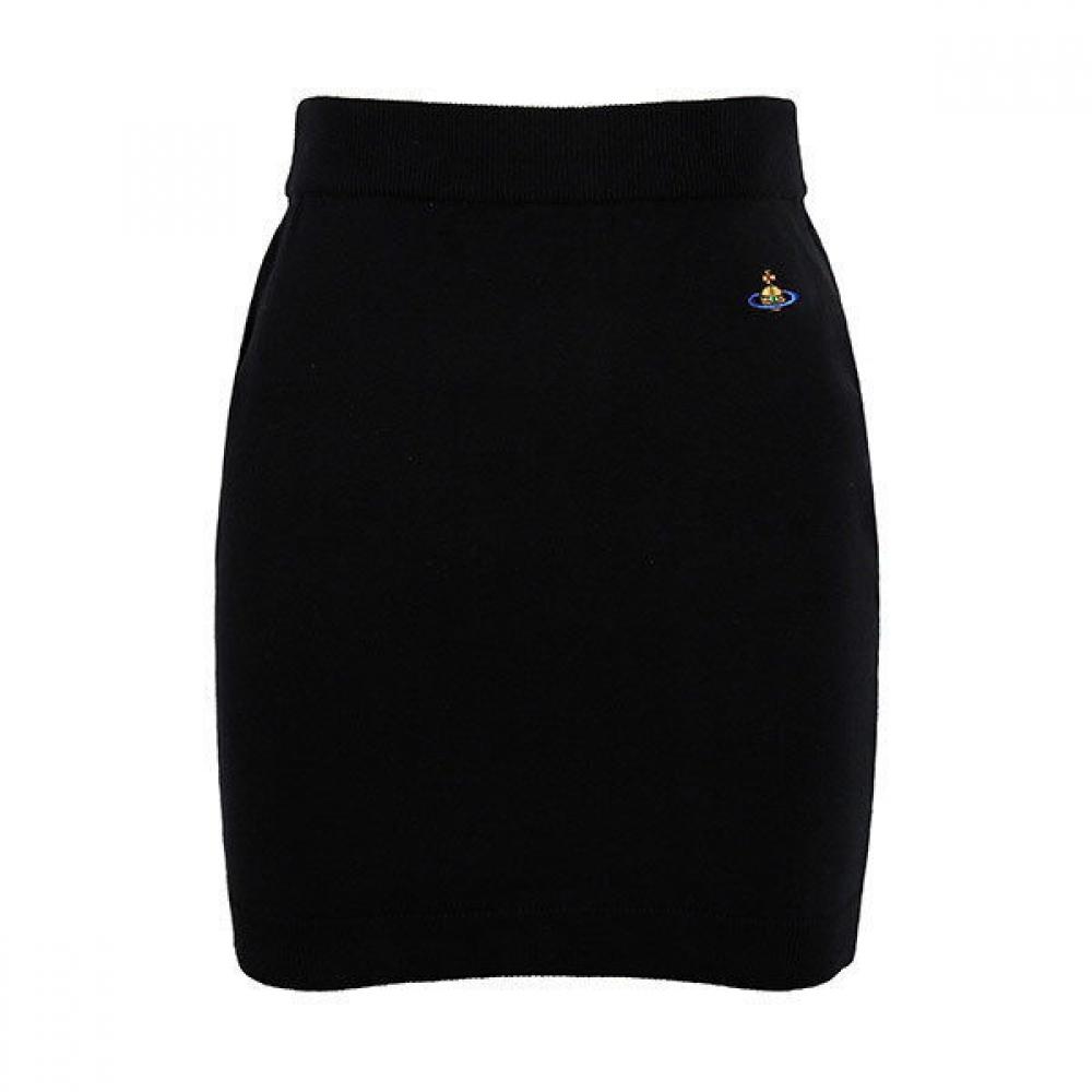

Vivienne Westwood Luxury 24fw Black Bea Cashmere Mini Skirt 1802000q M