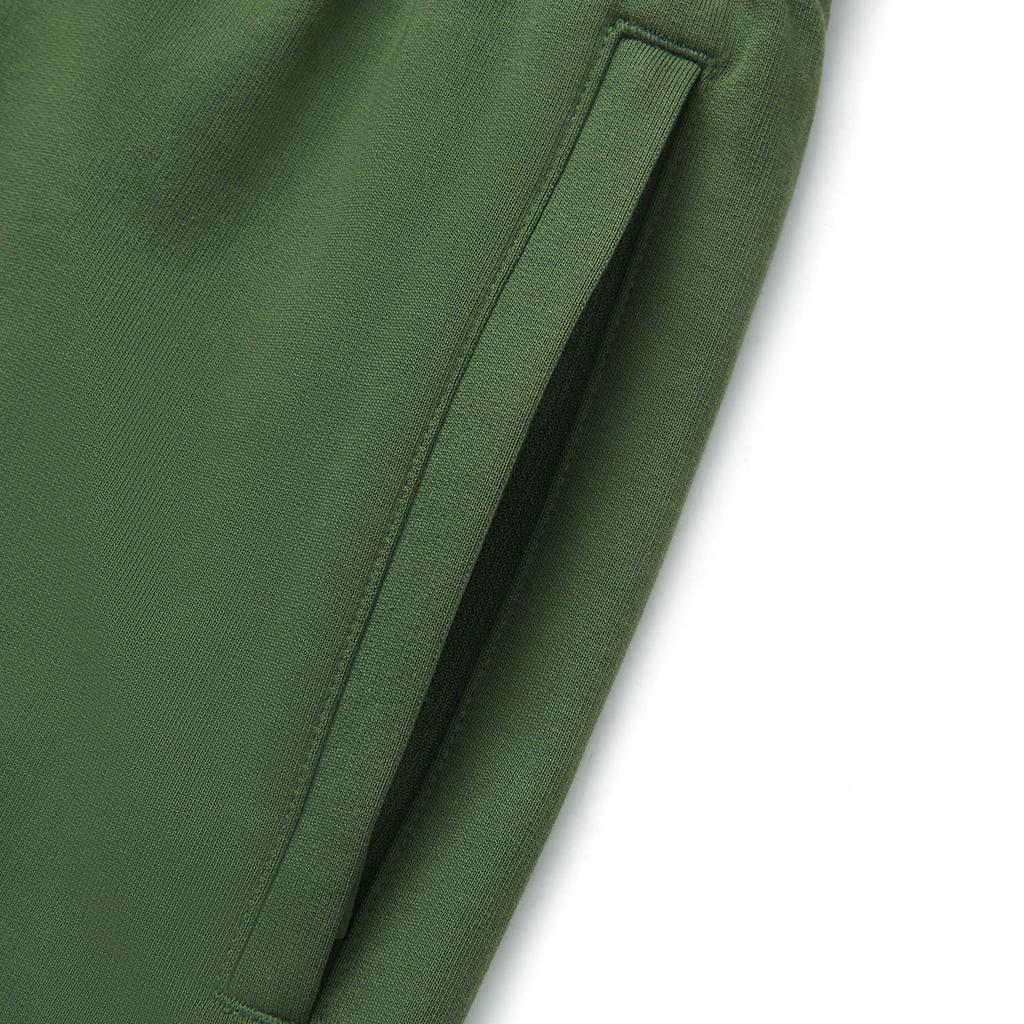 Li Ning Life Series Sport Minimalist Solid Color Elastic Letter Casual Shorts Men Shorts Dark-Wilderness-Green AKSV529-3