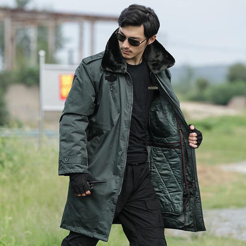 Men's Winter Military Cotton Overcoat
