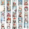 50-Set Creative Snowfield Cartoon Stickers for DIY Phone Cases, Water Bottles, and Notebooks