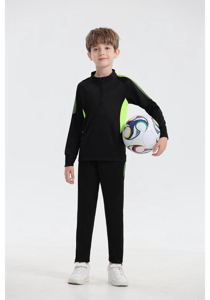 2025 Kids' Football Training Suit: Primary School Long Sleeve Set for Boys & Girls - Autumn/Winter Sportswear.