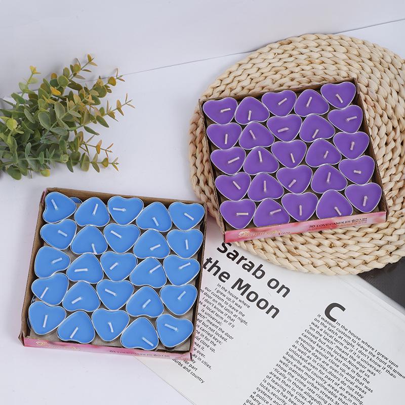 Heart-Shaped DIY Candle Set - 2-Hour Tealight for Valentine's, Proposal, or Birthday