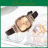 Gadi Vintage Damenuhr mit Quarzwerk und wasserabweisendem Lederarmband für elegante Frauen
