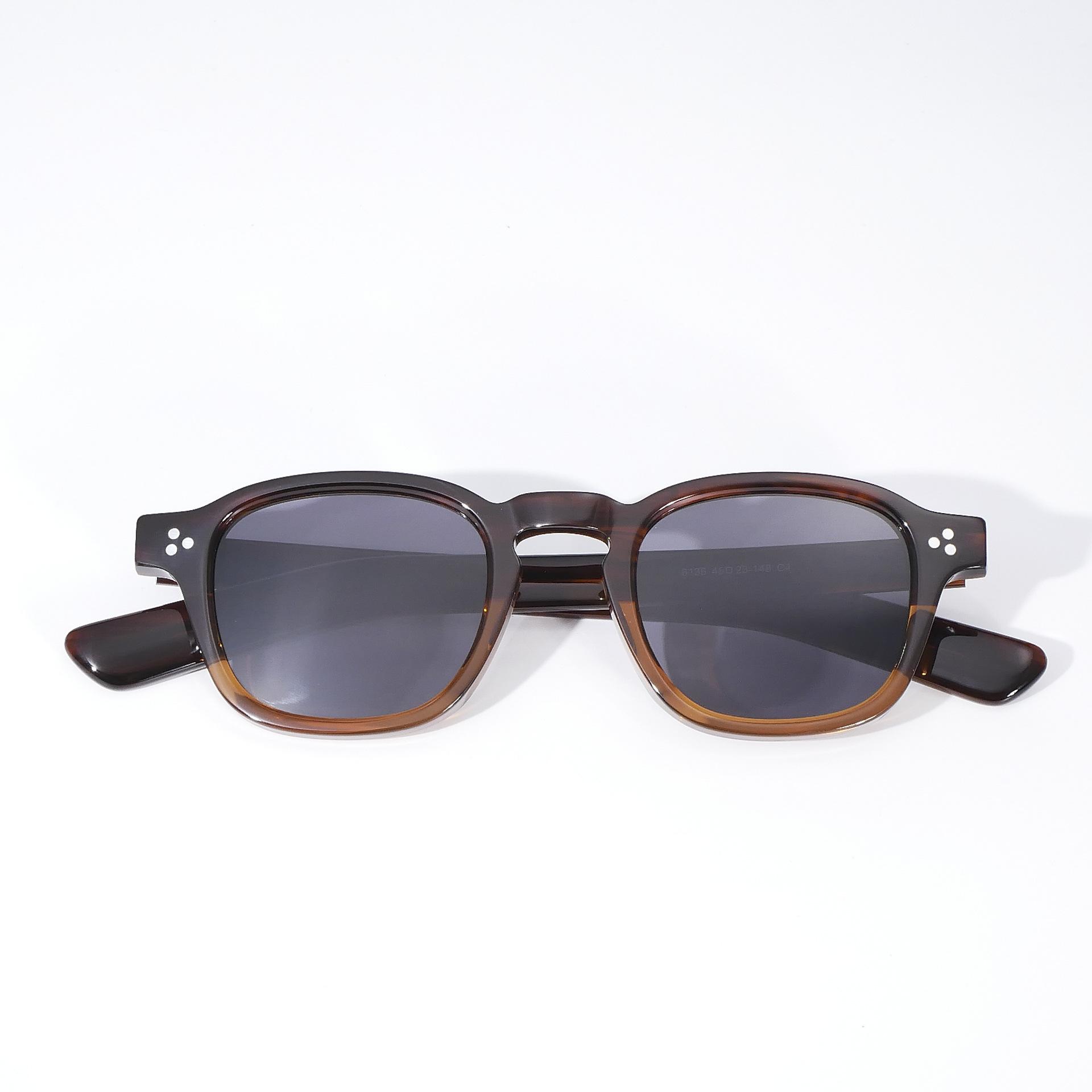 

Модные тенденции Персонализированные солнцезащитные очки Мужские высококачественные ацетатные уличные фотографии Повседневные женские солнцезащитные очки UV400