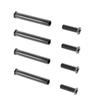 Set of 4pcs Quality Metal Screws for 25mm Thickness Computer Fan Flat Head Mount Quality Computer Replacement Screws