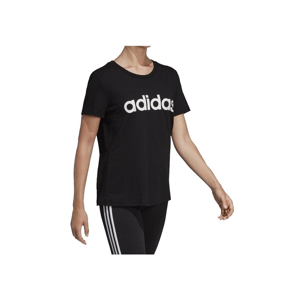 Adidas Sports Style Short Sleeve T-Shirt Women Tops Black DP2361