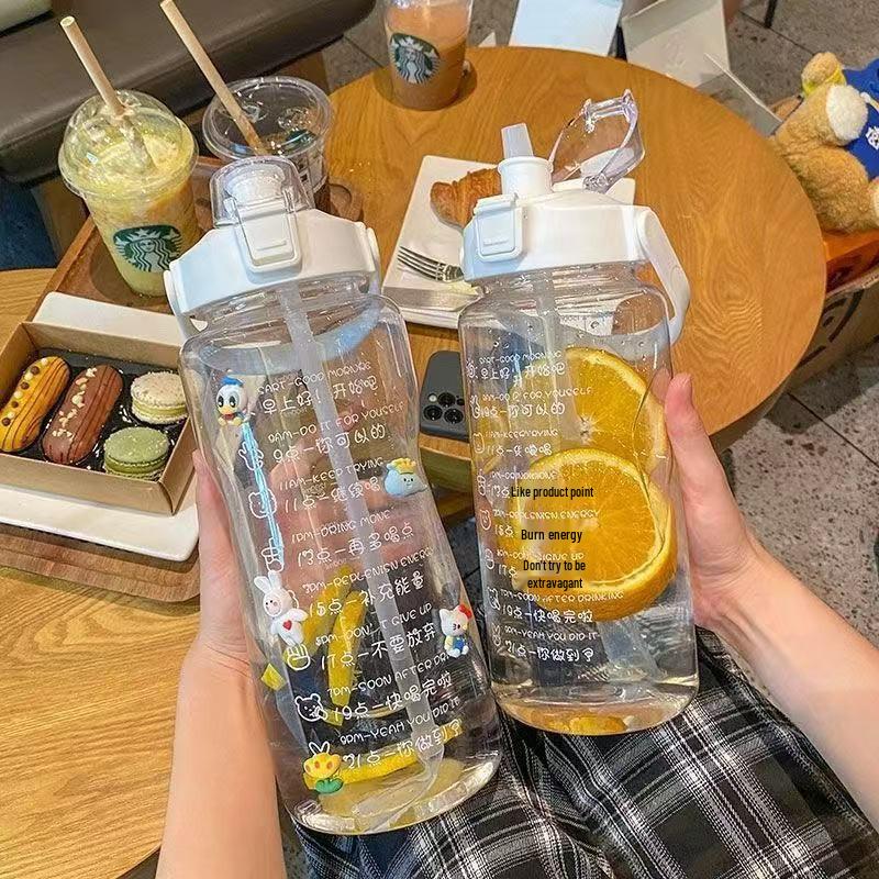 Portable 2L Plastic Sports Cup for Men and Women – Summer Fitness Edition