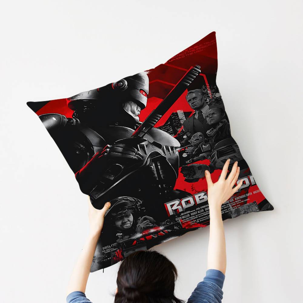 Stary Film R-Robocop Film 45*45cm Poszewka na Poduszkę Poszewka na Poduszkę Dekoracyjna Poszewka na Poduszkę Domowa Poszewka na Poduszkę do Kanapy