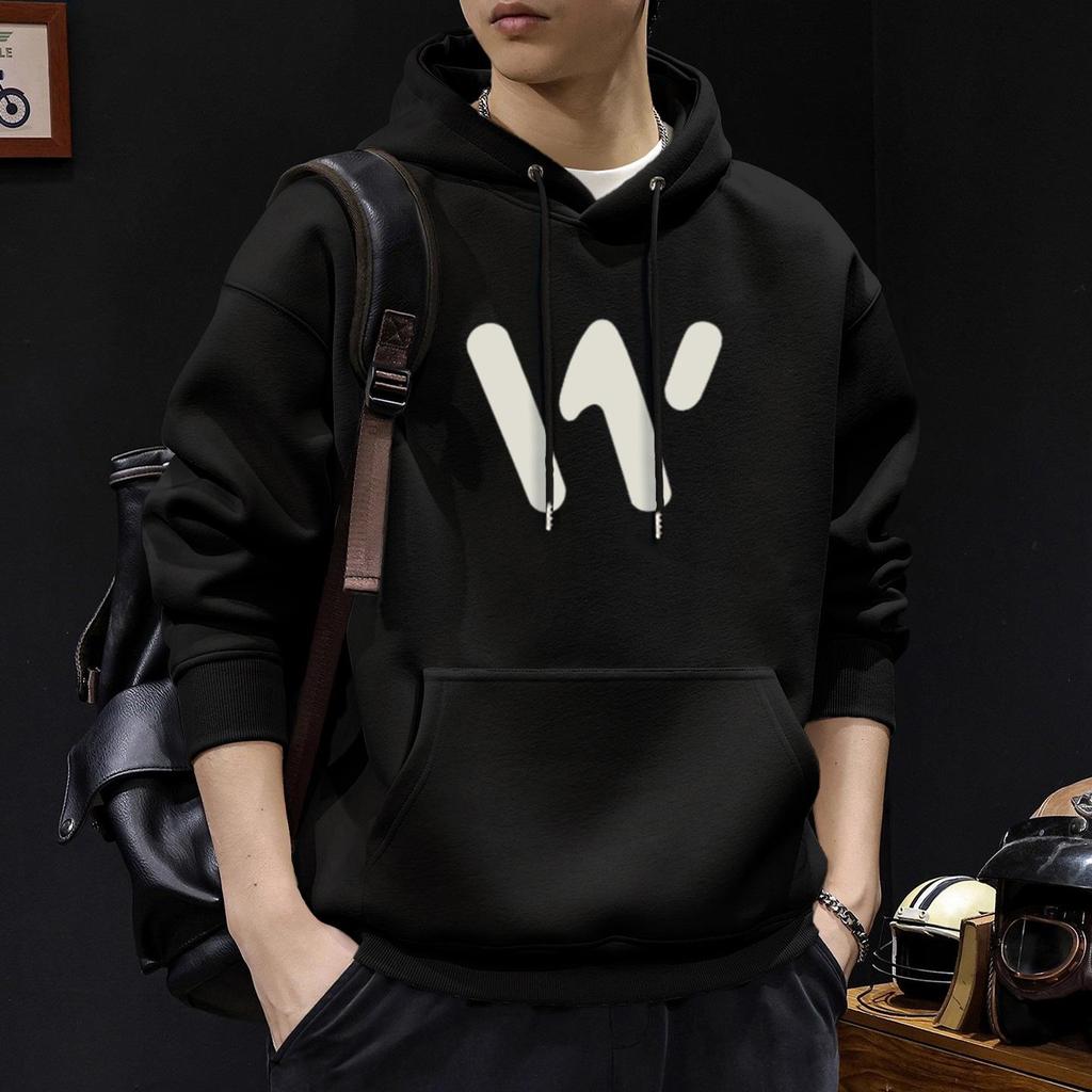 Men's Heavyweight Velvet Hoodie - Autumn/Winter, American Trendy, Casual, Versatile, and Loose Fit
