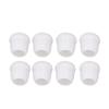 8 Pcs Chair Leg Cover Round White Table Foot Protector Thicken Mute Furniture Leg Pad for Home Use Large