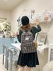 Schulrucksack Herbst und Winter Neu Retro Karo Literarischer Stil Studenten Klassenzimmer Rucksack Koreanische Ins Atmosphäre Wollrucksack