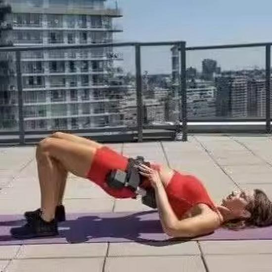 Tragbarer Fitnessgürtel für Glute Bridge & Hip Thrust mit Gewichtsunterstützung