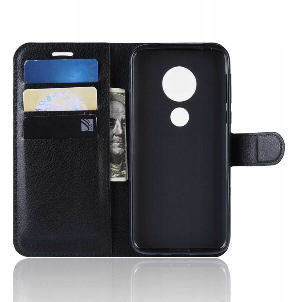 Litchi Moto G7 Play Czarny