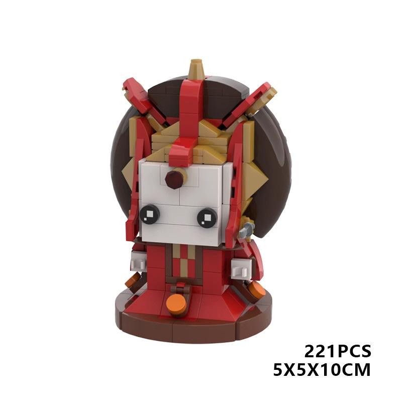 Building Block Compatible 74774 Queen Padme, Planet Series, Amidala Toys, Square Head Boy