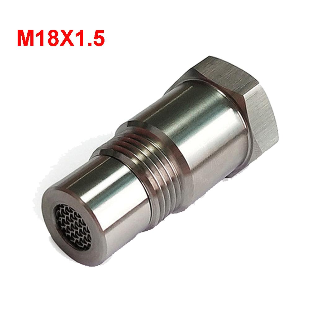 Universal Stainless Steel M18x1.5 O2 Oxygen 90 degree Sensor Extension Spacer Remove Fault Connector