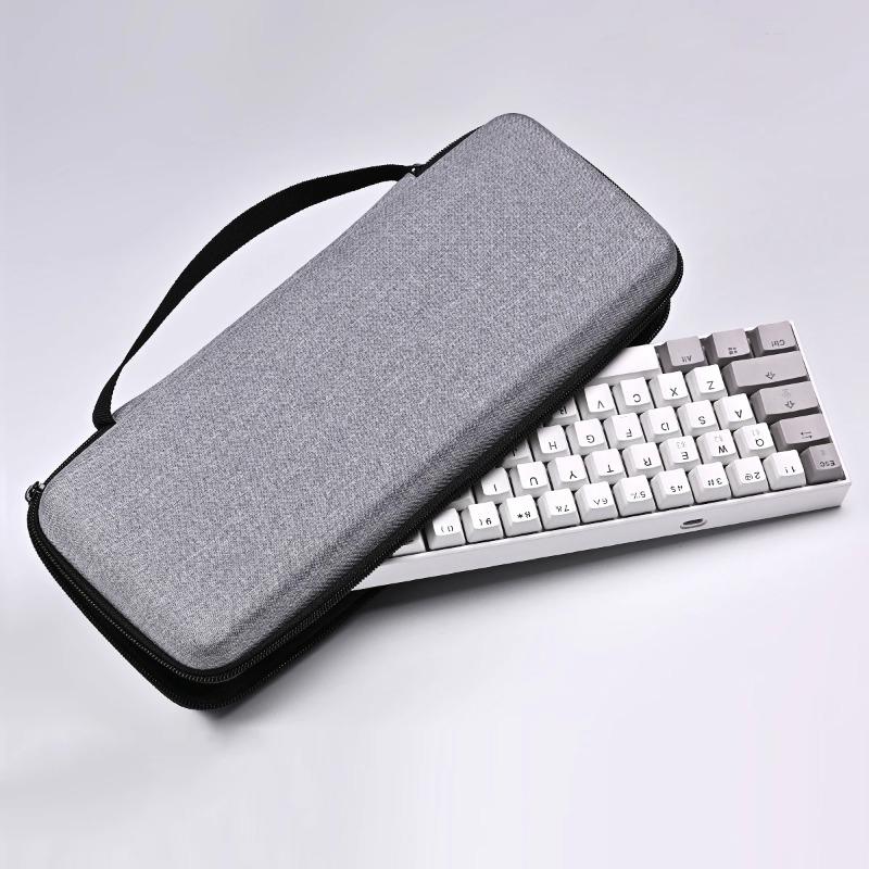1pc EVA Hard Case for Mechanical Keyboard 61% To Full Size, Waterproof Shockproof Protective Sleeve for Gaming Office Travel