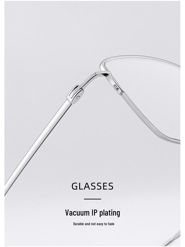 Danyang Men's Half-Frame Myopia Glasses, Memory Titanium Business Eyebrow Line, Model 8047.