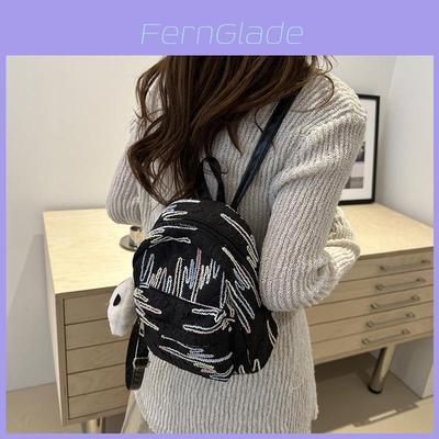 Stylish Lightweight Canvas Backpack For College Students In Trendy Black Pink White And Yellow Colors