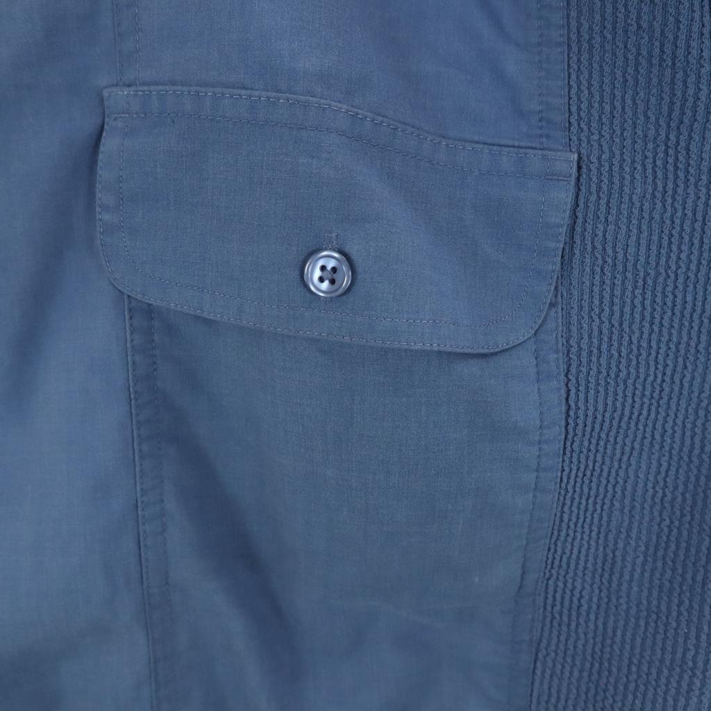 CANYON RIDGE Old Five-quarter sleeve shirt 2XL Blue Pullover Big Size Men's Used