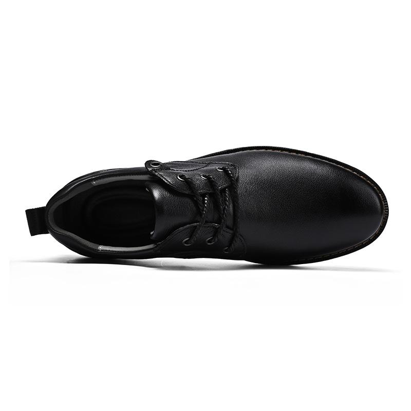 Spring new business casual leather shoes breathable black leather comfortable soft-soled shoes