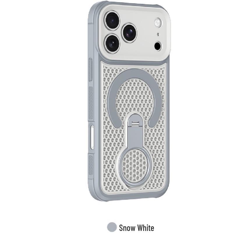360° Magnetic Honeycomb Heat Dissipation Bracket for iPhone 17 Pro and Apple 16 Business Cases