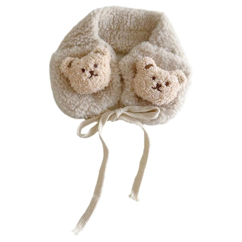 

Детские мягкие и теплые наушники-накладки, плюшевые грелки для ушей для зимних видов спорта на открытом воздухе, сохраняют тепло в холодную погоду бежевый