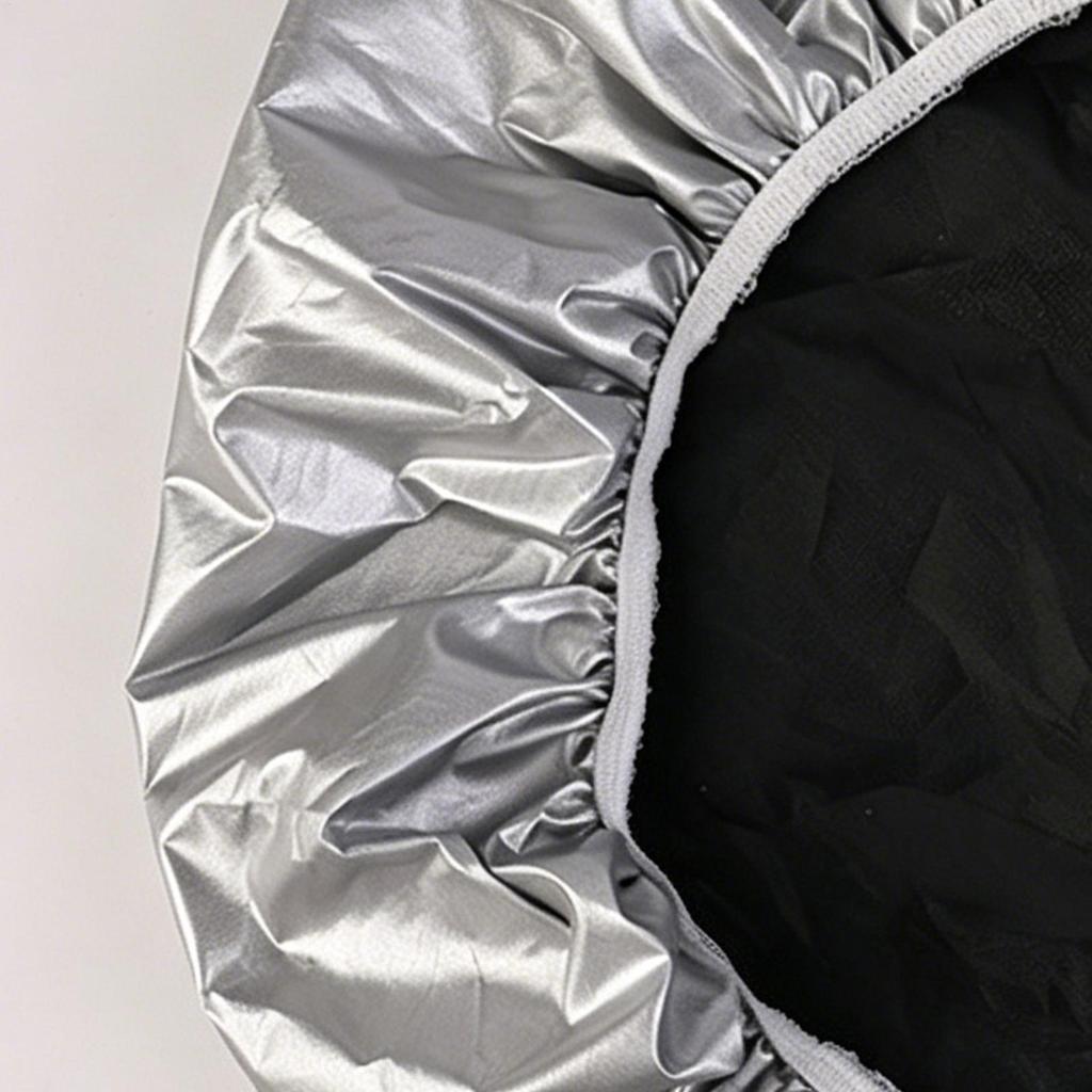 42cm Car Steering Wheel Sun Block Silver Coated Cloth Sun Shade Cover Auto Steering Wheel Sheath Sunscreen Insulation Accessorie