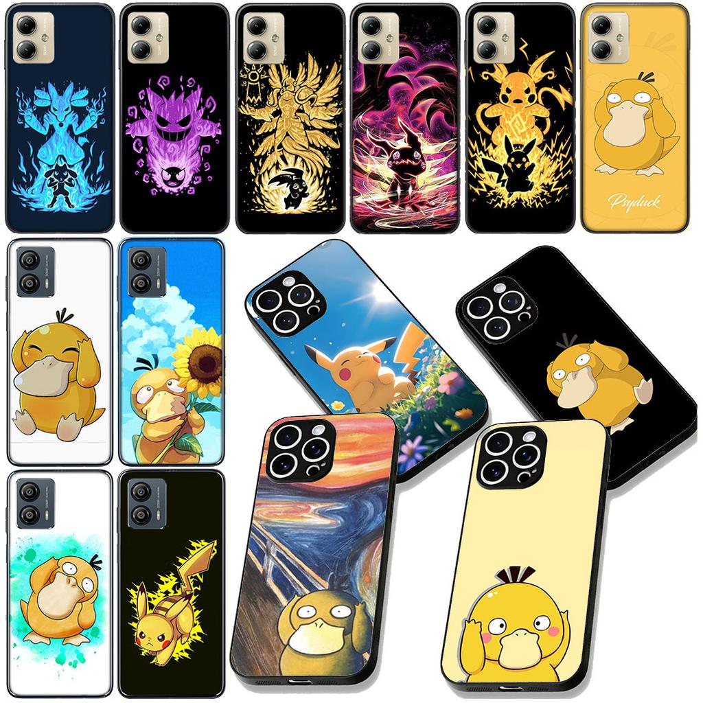 P-Pikachus P-Pokemons Psyduck Cover for Motorola Moto Edge 50 30 Fusion 40 NEO Ultra Pro G22 G23 G20 G35 G84 G13 G53 Case