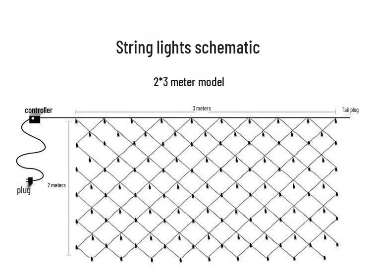 Preferred Outdoor Twinkling Star LED Solar Mesh Fairy Lights