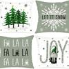 Christmas Pillow Cover Linen Printed Home Sofa Cushion Cover Living Room Bedroom Pillow Cover