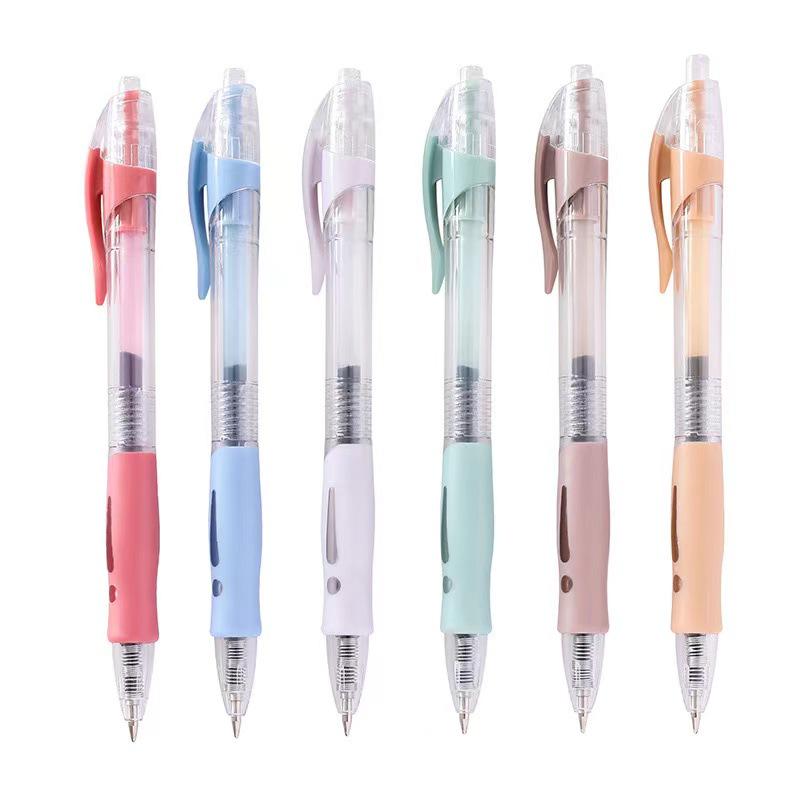 Retro Color Gel Pen Set - High-Value 0.5mm Bullet Tip for Students