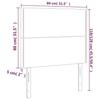 VidaXL LED Headboard Bedroom Furniture Single Bed Accessory Headboard Interior Black 3122356
