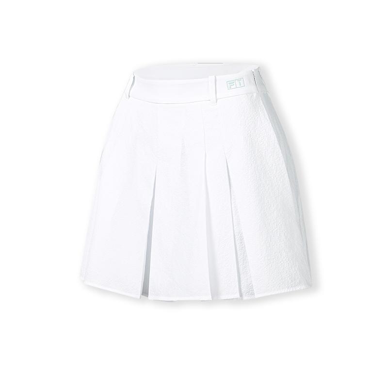 FILA Golf Series Fresh Simple Solid Color Comfortable Casual Skirt Women skirts A11W635313FWT S
