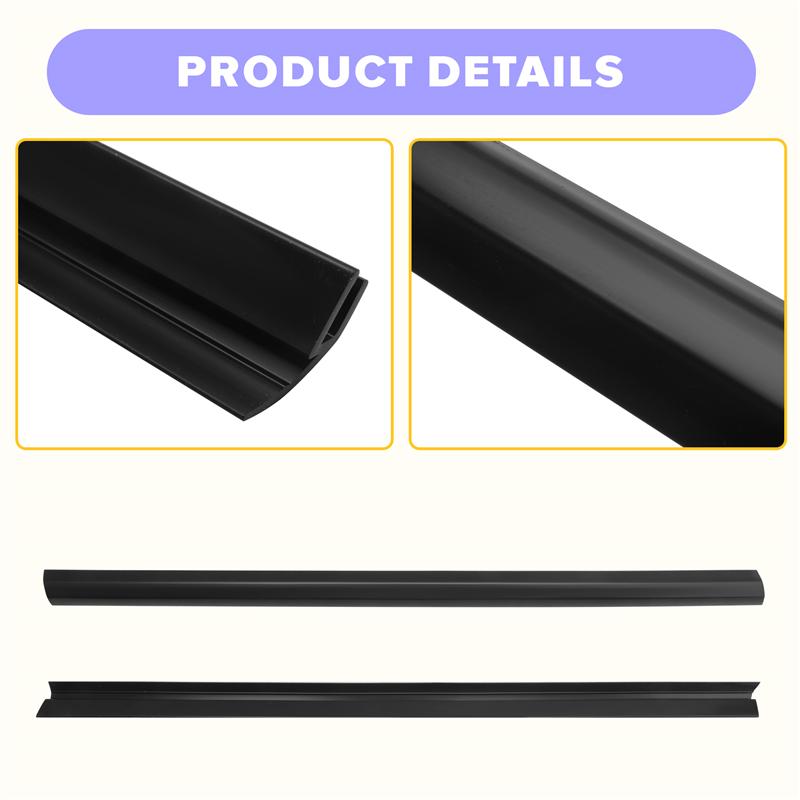 Door Glass Column Rubber Strip 2PCS/SET For Great Wall Haval H3 H5 Rear Side Window Decorative Sealing Strip