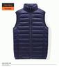 Pánská 2024 Podzim/Zima Lehká Luxusní Péřová Vesta se Stojáčkem