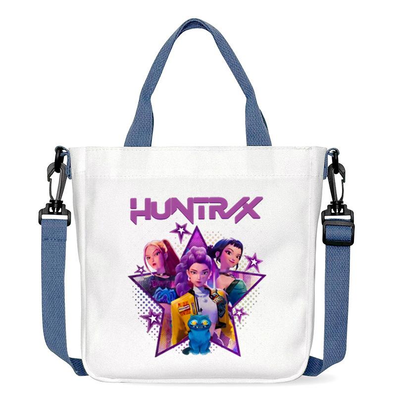 Anime Cartoon Print Office Worker Commuter Portable Messenger Bag Student Large Capacity Casual Handbag