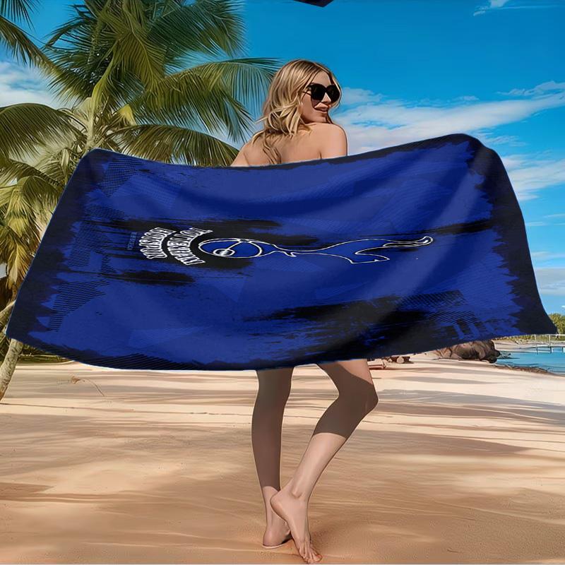 Tottenham Crest Design Beach Towel Microfiber Beach Towel, Lightweight and Quick-Dry, for Summer Travel, Swimming Pool Fan Birthday Gift