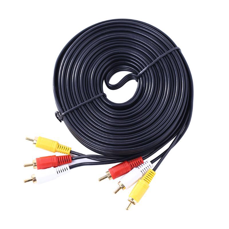 Rca 10 метров. Кабель 3 rca-3 rca. rca шнур 10 метров. кабель композитный rca. кабель 3rca(m)-3rca(f) 5м..