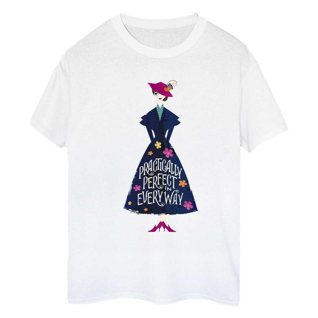 Mary Poppins Womens/Ladies Practically Perfect In Every Way Standing Boyfriend T-Shirt