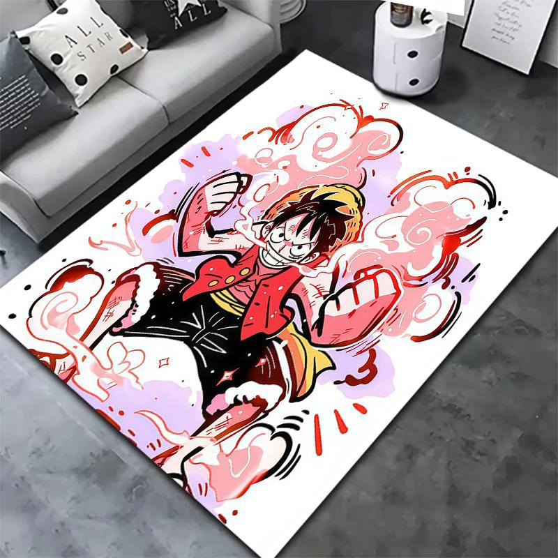 One Piece Monkey D Luffy Carpet Rug For Living Room Bedroom Home Sofa Decoration Kids Play Nonslip Floor Mat