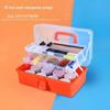 Large Capacity 3-Layer Transparent Art Tool & Pencil Storage Box