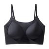 [Special Liquid Foundation] White T Opaque and Seamless Soft Support Underwear Semi-fixed Anti-light Vest Naked Bra