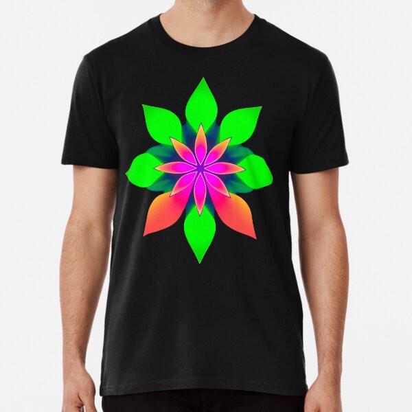 Vibrant Geometric Design - Bright Flower Wit S To 5XL Made In the AU/USA T-Shirt