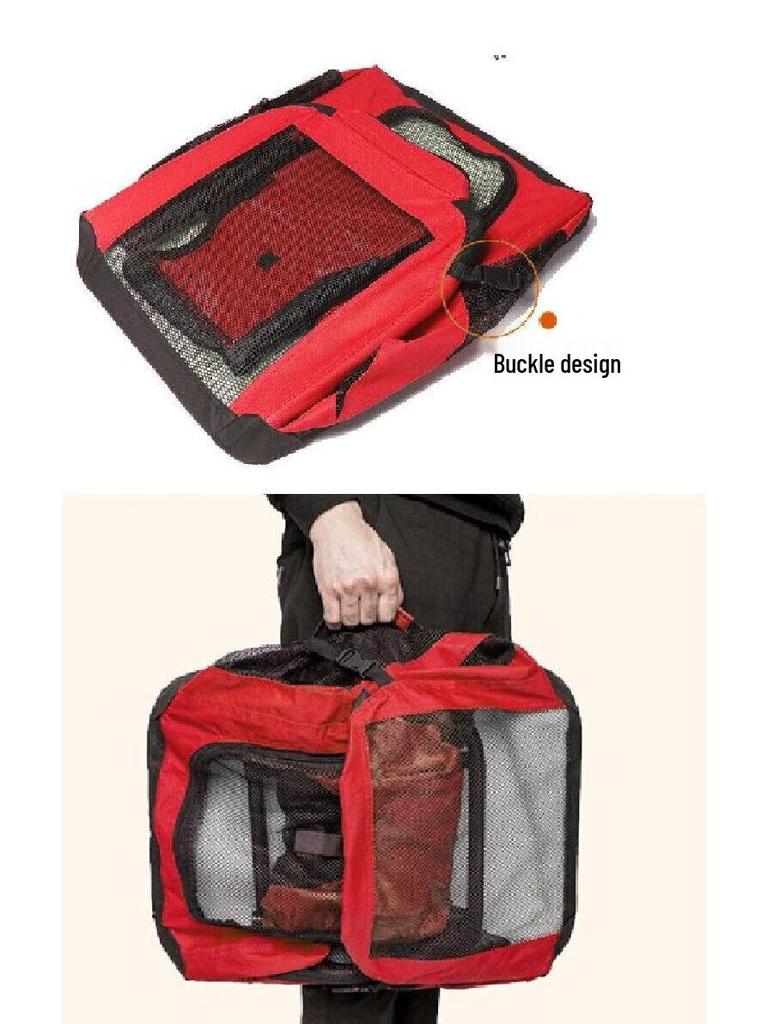 Portable Folding Pet Carrier & Bed: Outdoor Dog/Cat Cage & Car Nest for Golden Retrievers, Corgis, and Teddies