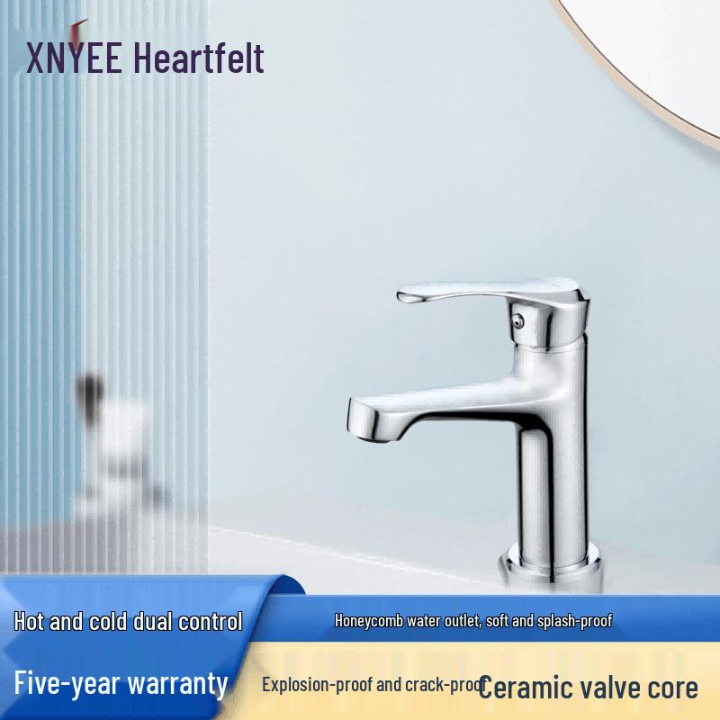 XNYEE Full Copper Hot & Cold Basin Faucet